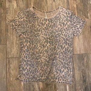 Women’s Free People animal print shirt size small (S/P)
